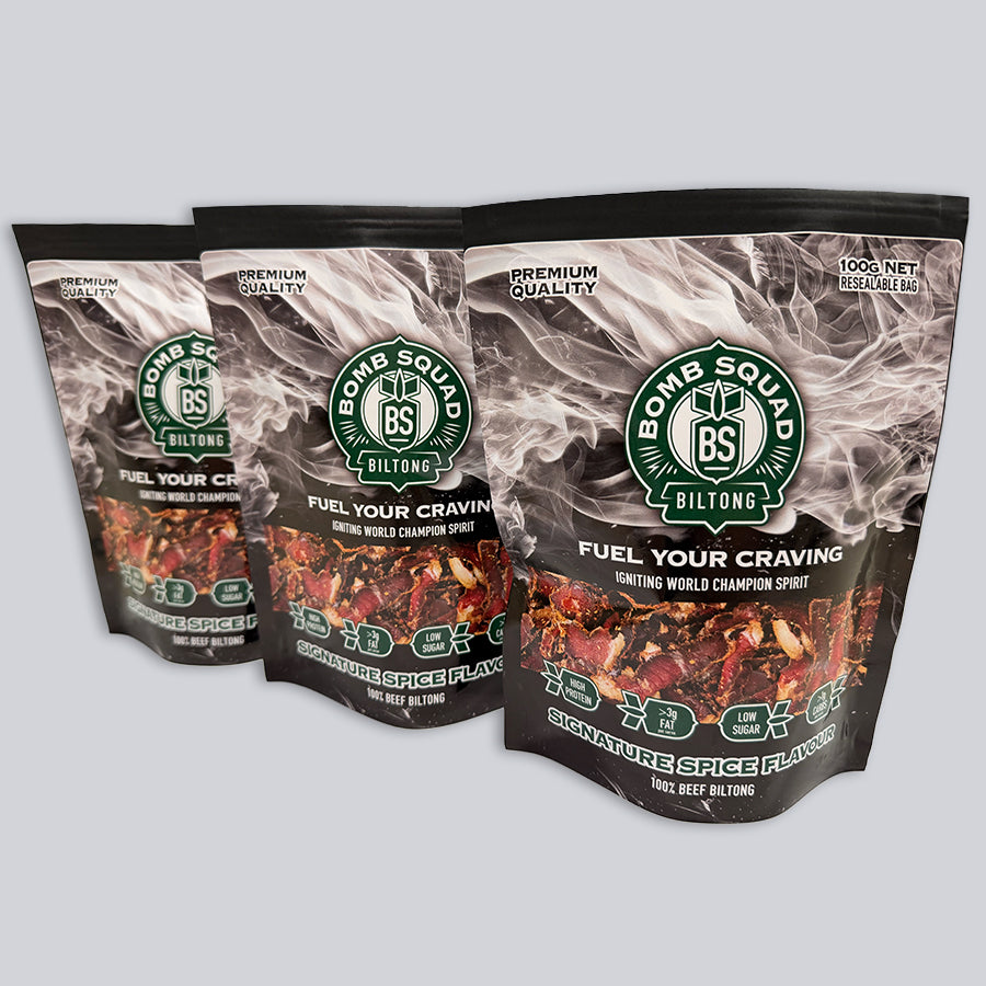 Biltong - Signature Spice Flavour - 100grams - 3 Pack