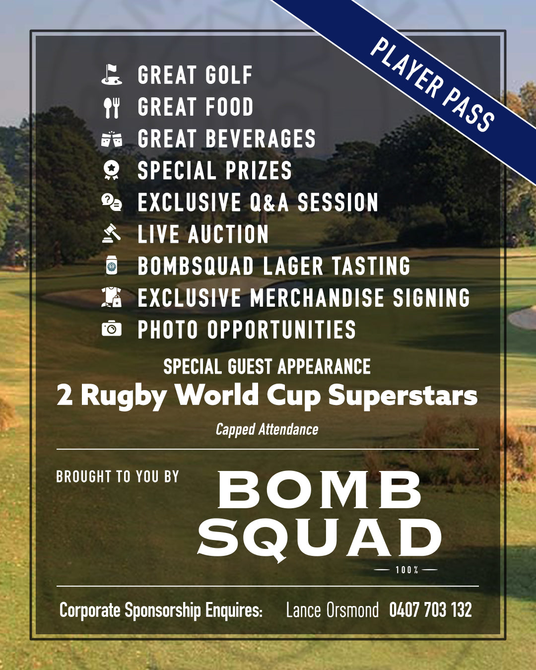 Single PLAYER PASS-Maylands Golf Course,PERTH,Australia. Friday 25th September 2026