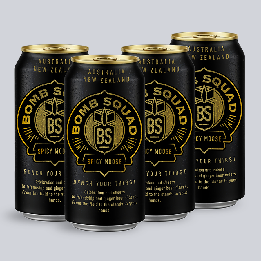 "Spicy Moose" Ginger Beer Cider- 4 Pack
