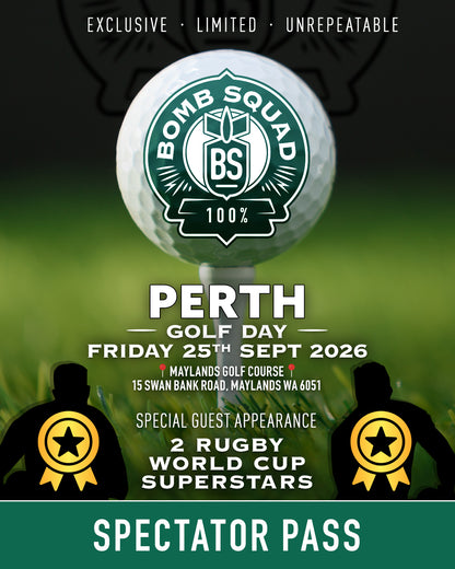 SPECTATOR PASS -Maylands Golf Course,PERTH,Australia. Friday 25th September 2026