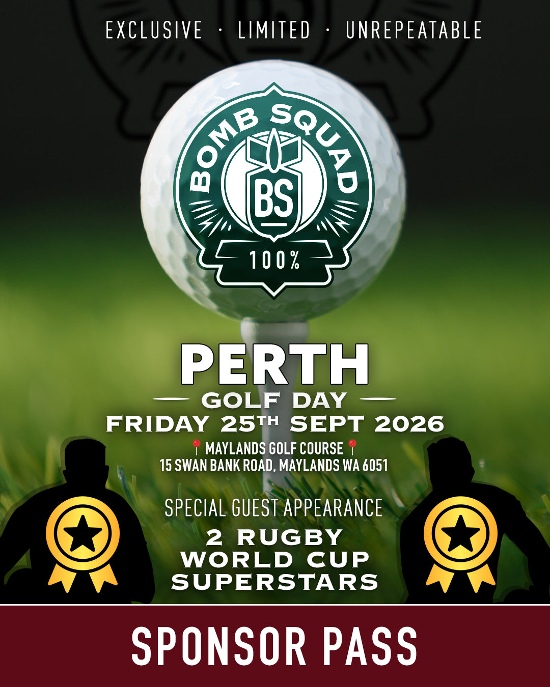TEE SPONSOR -Maylands Golf Course,PERTH,Australia. Friday 25th September 2026