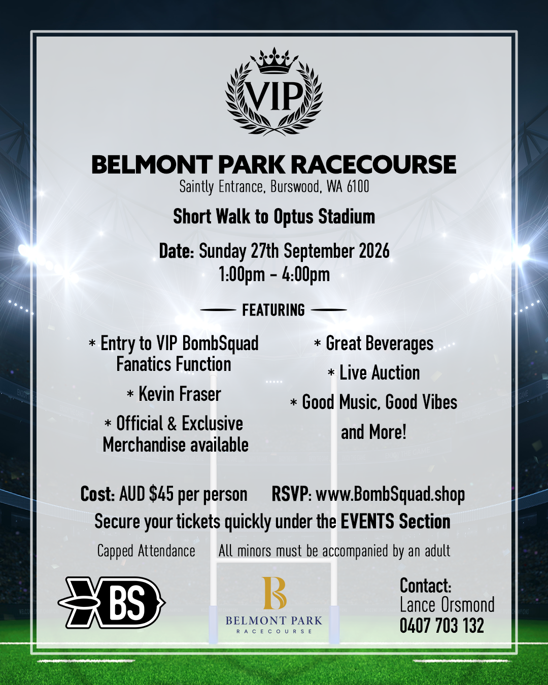 BombSquad Boost Pre-Match Event - Perth, Australia