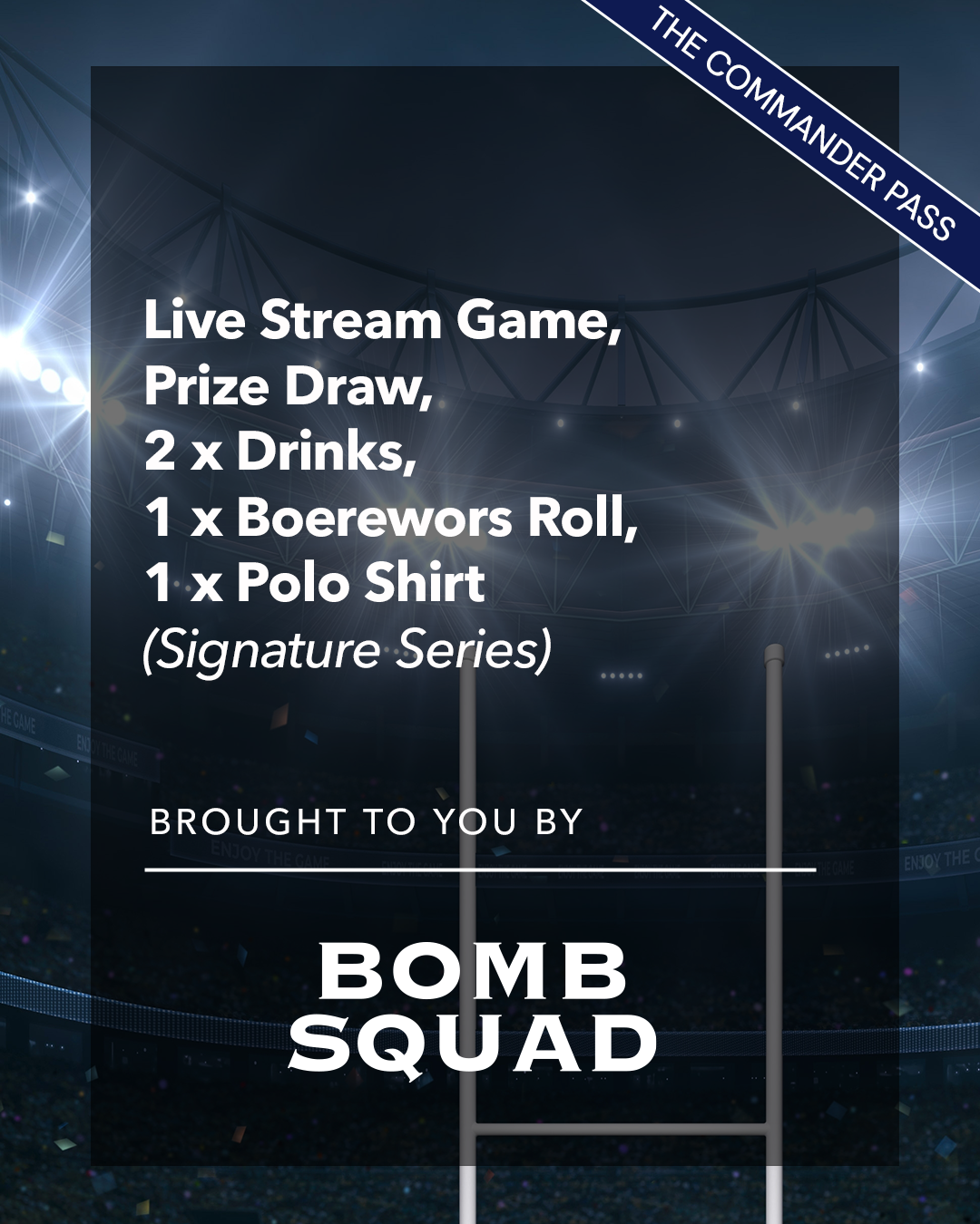MATCH WATCH PARTY - Gold Coast, Australia. Saturday 13th Sep 2025 - Commander Pass